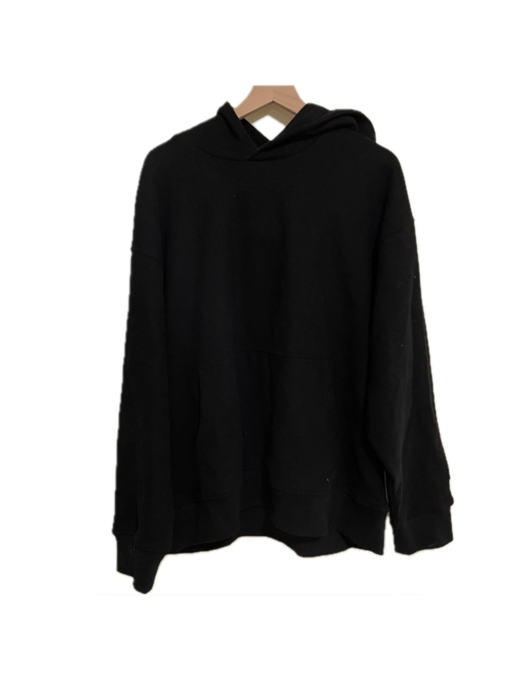 Krost 100% Cotton Black Pullover Hoodie Kangaroo XL